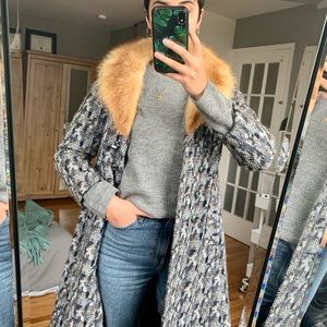 Vintage coat fur collar